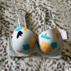 Auden Elegant Lace Bra in Classic Black